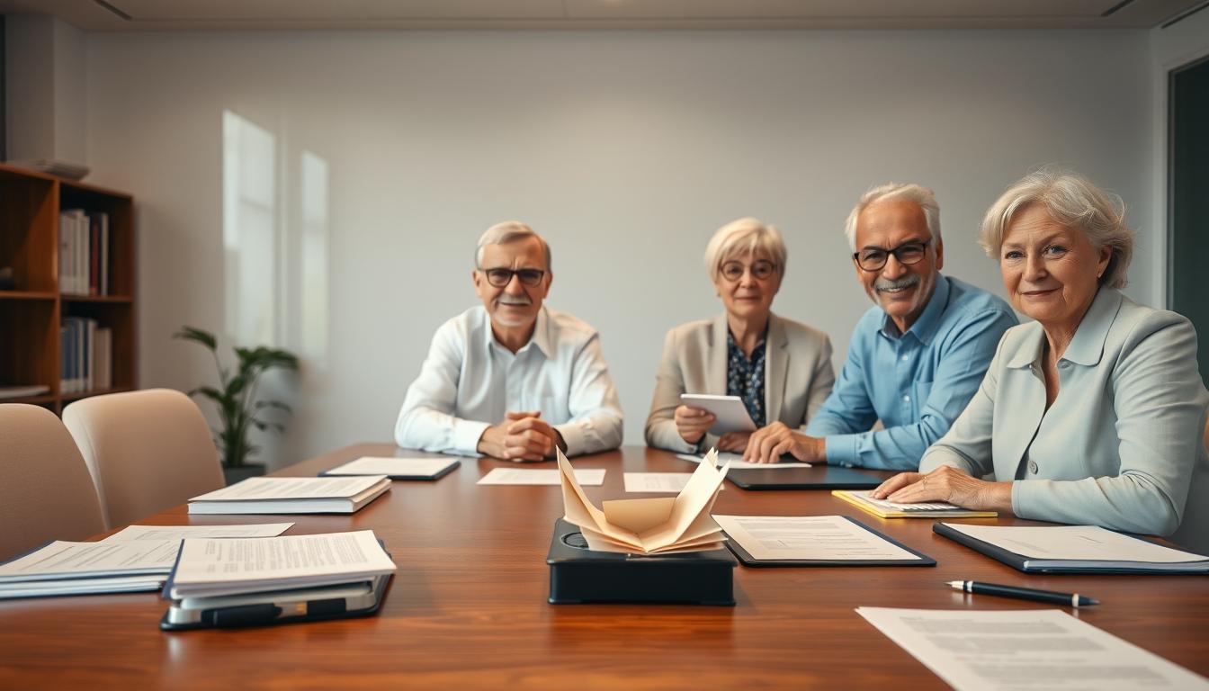 Business agreement signing